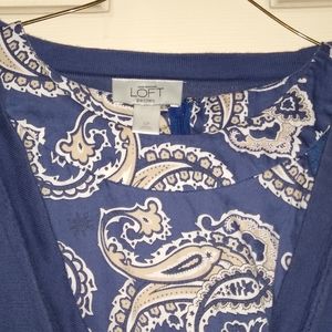 Ann Taylor loft dress with cover shirt